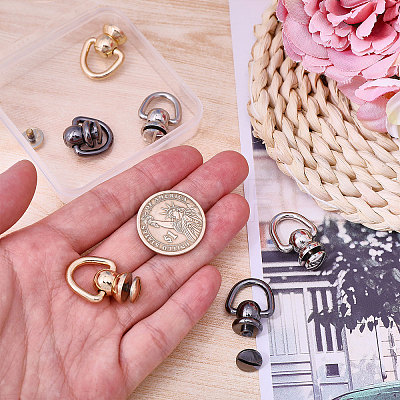 6Pcs 3 Colors Brass Ball Studs Rivets KK-CA0003-67-1
