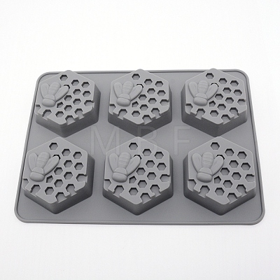 Bee Honeycomb Food Grade Silicone Molds DIY-WH0180-02-1