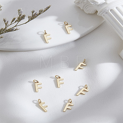 8Pcs Brass Charms KK-LP0001-85F-1