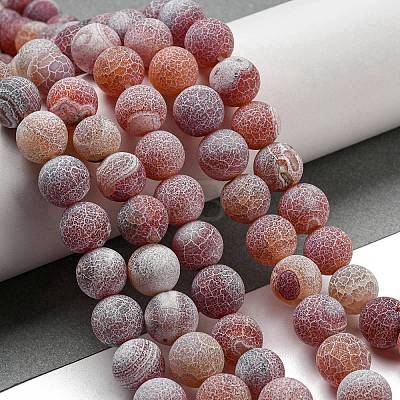 Natural Weathered Agate Beads Strands G-P538-A01-13-1