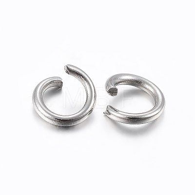 Tarnish Resistant 304 Stainless Steel Open Jump Rings X-STAS-H437-3.5x0.7mm-1