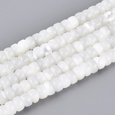 Natural Trochid Shell/Trochus Shell Beads Strands BSHE-T014-54A-1