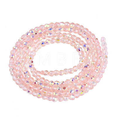 Transparent Glass Beads Strands EGLA-N028-01A-A10-1