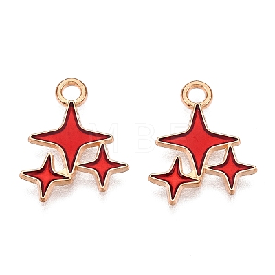 Alloy Enamel Pendants ENAM-T020-38C-RS-1