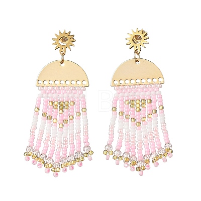Brass Chandelier Earrings for Women EJEW-MZ00757-02-1