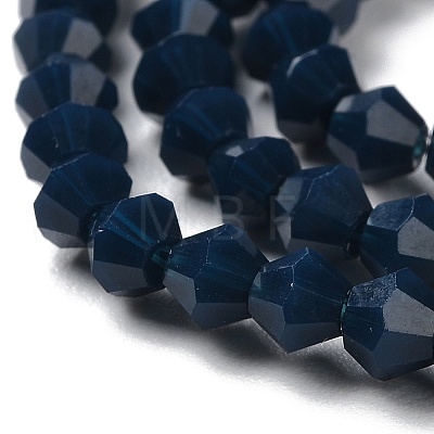 Opaque Solid Color Imitation Jade Glass Beads Strands EGLA-A039-P4mm-D09-1