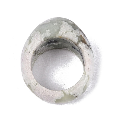 Natural Peace Jade Finger Rings for Unisex G-Q601-19D-1