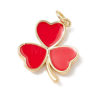 Brass Enamel Pendants KK-P217-03G-06-1