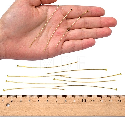 100Pcs Brass Ball Head Pins KK-YW0002-42G-1