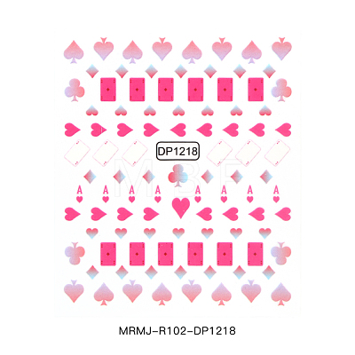 Faddish Nail Decals Stickers MRMJ-R102-DP1218-1