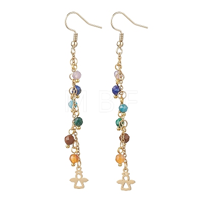 Natural Gemstone Dangle Earrings EJEW-JE06668-02-1