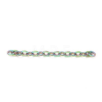 Ion Plating(IP) 304 Stainless Steel Cable Chains CHS-WH0007-01A-M-1