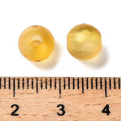 Frosted Transparent Acrylic Beads X1-OACR-F013-13I-1