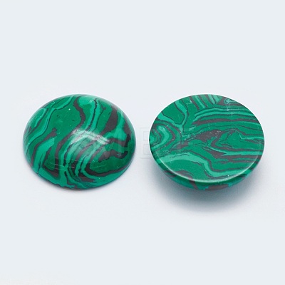 Synthetic Malachite Cabochons G-G760-B01-06-1