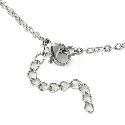 304 Stainless Steel Cable Chains Macrame Pouch Empty Stone Holder for Pendant Necklaces Making NJEW-TA00086-01-1
