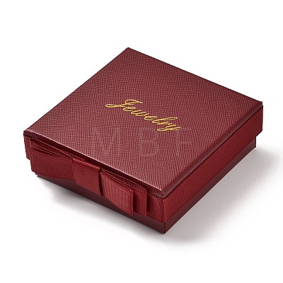 Square & Word Jewelry Cardboard Jewelry Boxes LS-CBOX-C015-01C-01-1