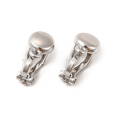 Alloy Clip-on Earring Findings X-PALLOY-M208-02P-1