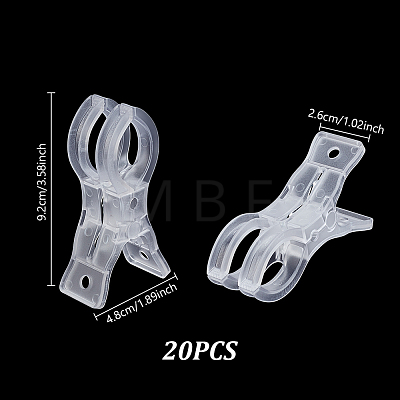 20Pcs ABS Plastic Clothes Drying Clip DIY-GA0010-08-1