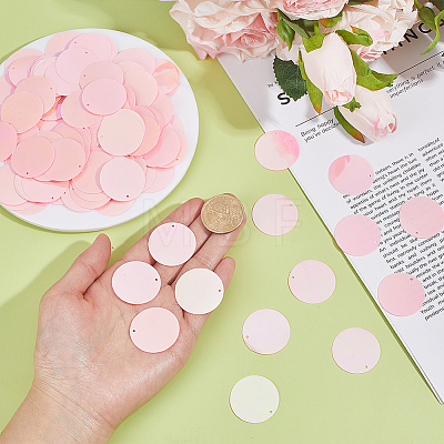 200Pcs PVC Paillette/Sequin Pendants FIND-HY0005-22B-1