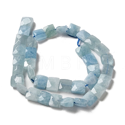 Natural Aquamarine Beads Strands G-C109-A16-02-1