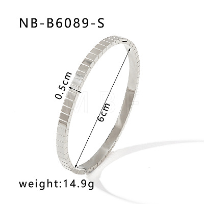 304 Stainless Steel  Hinged Bangles for Women FS-WG09E60-36-1