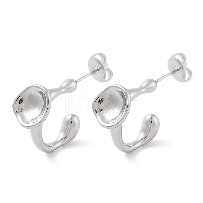 Non-Tarnish 304 Stainless Steel Stud Earrings EJEW-P258-09G-1