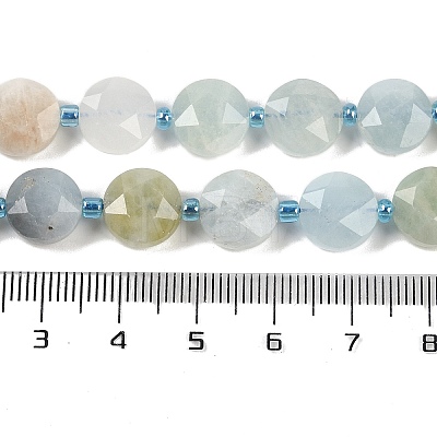 Natural Aquamarine Beads Strands G-C116-A22-01C-1