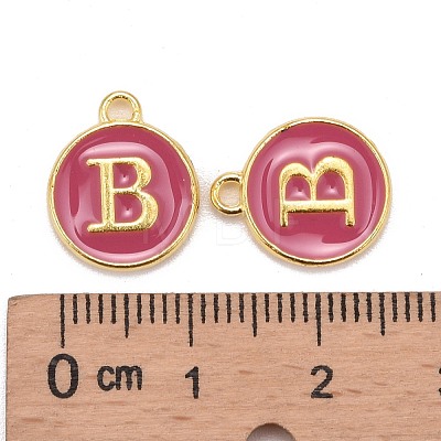 Golden Plated Alloy Enamel Charms X-ENAM-S118-08B-1