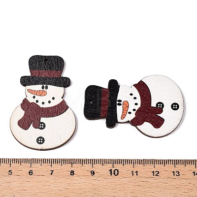 Printed Poplar Wood Pendants FIND-N005-74L-1