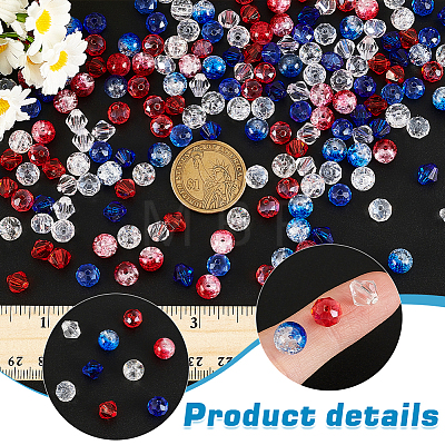 Independence Day Glass Beads Sets DIY-PH0023-63-1