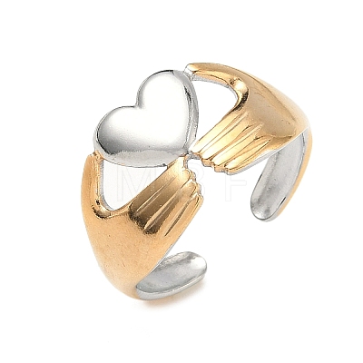 304 Stainless Steel Cuff Open Rings RJEW-Z121-02GP-01-1