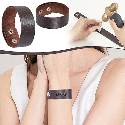 PU Leather Cord Bracelets BJEW-WH0041-50-1