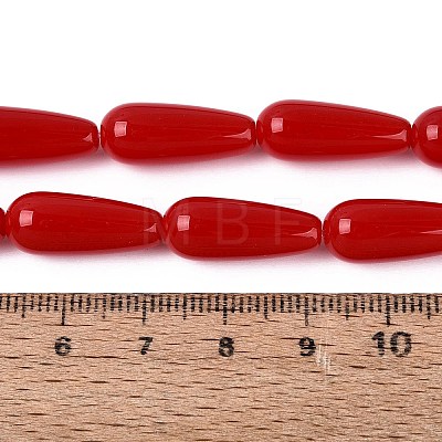 Opaque Glass Beads Strands X-GLAA-Q113-03A-C02-1