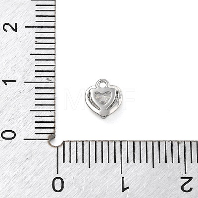 Brass Micro Pave Cubic Zirconia Pendants KK-D283-25P-1