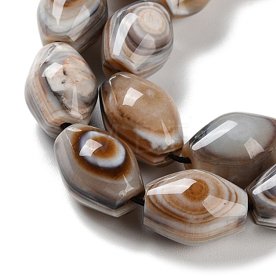 Natural Eye Agate Beads Strands G-NH0019-D03-03-1