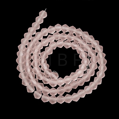 Imitate Austrian Crystal Frosted Glass Beads Strands EGLA-A039-T6mm-MD26-1