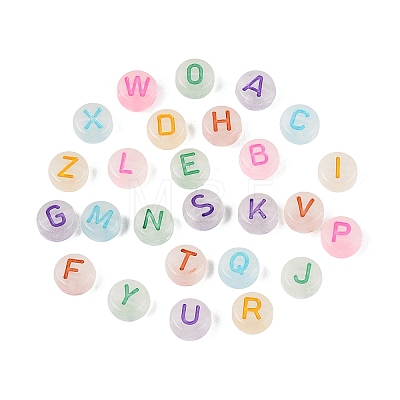 Luminous Enamel Transparent Acrylic Beads TACR-Q013-05A-M-1