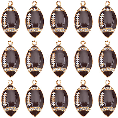 20Pcs Alloy Enamel Pendants ENAM-SC0008-18-1