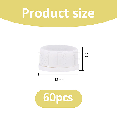 60Pcs Plastic & Carbon Steel Bearing Steel Spin Axis FIND-FH0018-26B-1