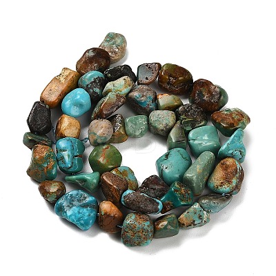 Natural HuBei Turquoise Beads Strands G-P497-01E-19-1