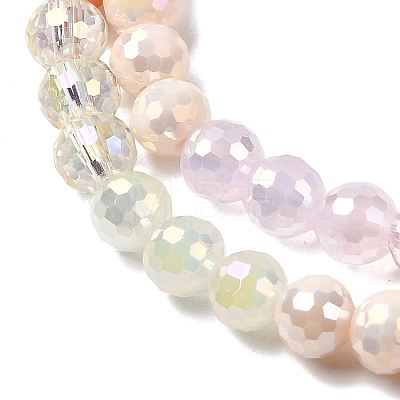 Electroplate Glass Beads Strands EGLA-D300-06-6mm-16-1