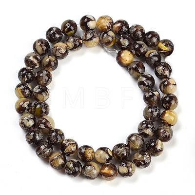 Sythetic Amber Beads Strands G-M199-02E-1