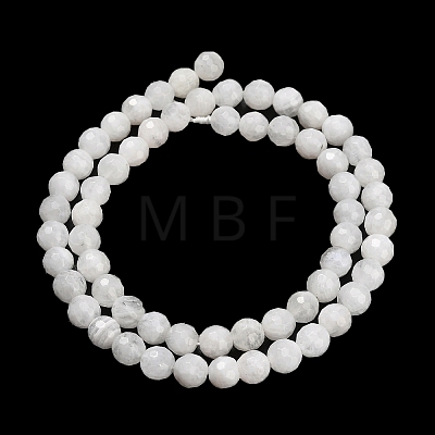 Natural Rainbow Moonstone Beads Strands G-C280-B15-6mm-1