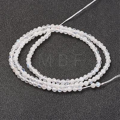 Natural Rainbow Moonstone Bead Strand G-G680-53-1