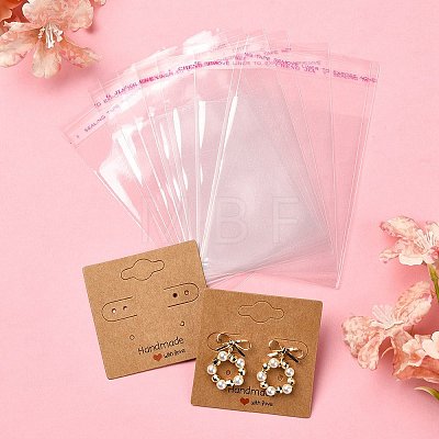 30Pcs Square Paper Earring Display Cards EDIS-YW0001-06A-1