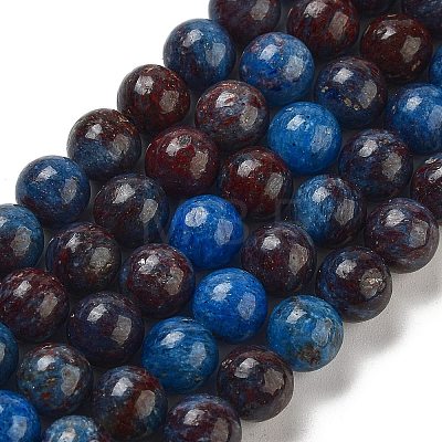 Natural Blue Opal Beads Strands G-H045-A02-8MM-01-1