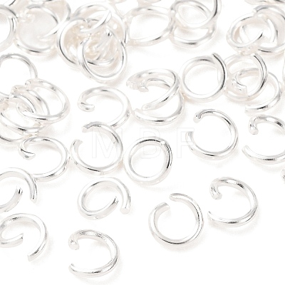 Brass Open Jump Rings KK-G604-08S-08-1