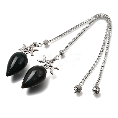 Natural Indian Agate Dowsing Pendulum Pendants GG-CBA6D08-A06-1