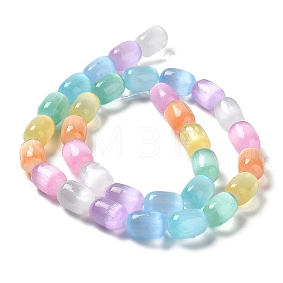 Natural Selenite Beads Strands X-G-F750-M-1