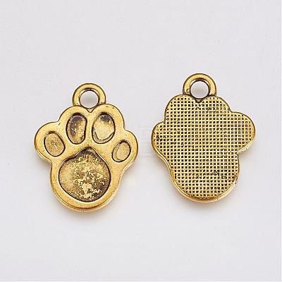 Tibetan Style Alloy Pendants TIBEP-21652-AG-RS-1